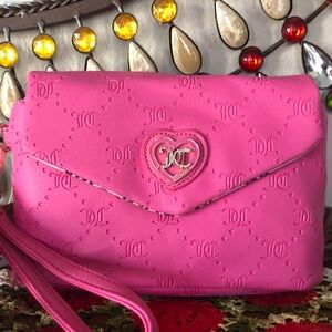 NWT Juicy Couture Pink Only You and Me Mini Wristlet